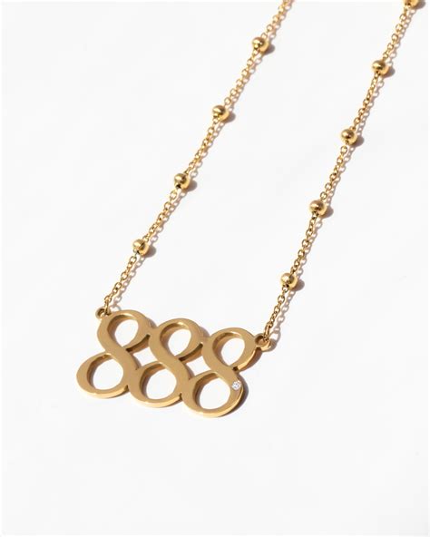 angel number necklace 888|Abundance Necklace Angel Number 888 .